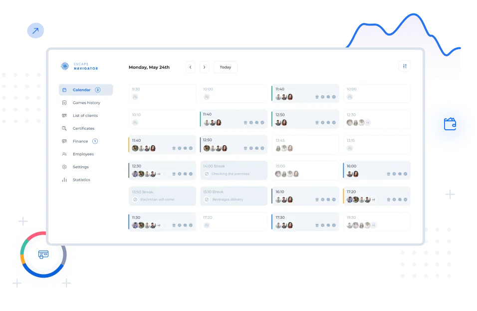 System CRM <br/> i widgety do rezerwacji online